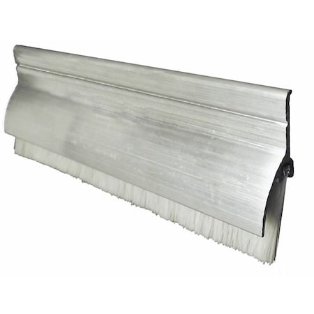 Pemko 345ANB36 36" Aluminum Retainer with Rain Drip and Nylon Brush Mill Aluminum 345ANB36